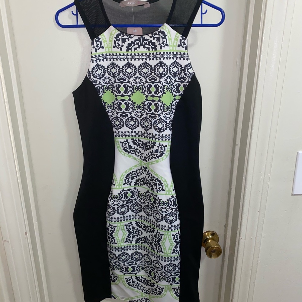 Printed bodycon dress